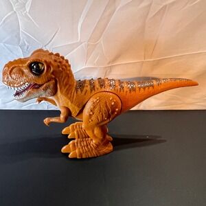 Zuru 12in Robo Alive T-Rex Dinosaur Kids Orange Excellent Moving Action Figure